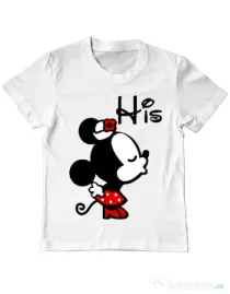Tricou ADLER copil His Minnie Alb