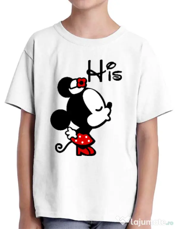 Tricou ADLER copil His Minnie Alb