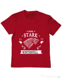 Tricou ADLER copil House Stark Rosu