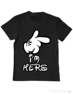 Tricou ADLER copil I am hers Negru
