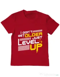 Tricou ADLER copil I dont get older Rosu