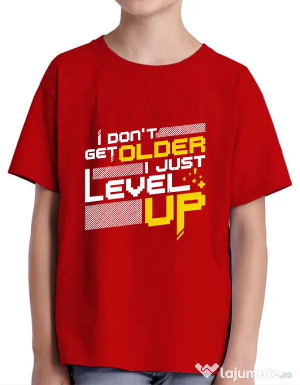 Tricou ADLER copil I dont get older Rosu