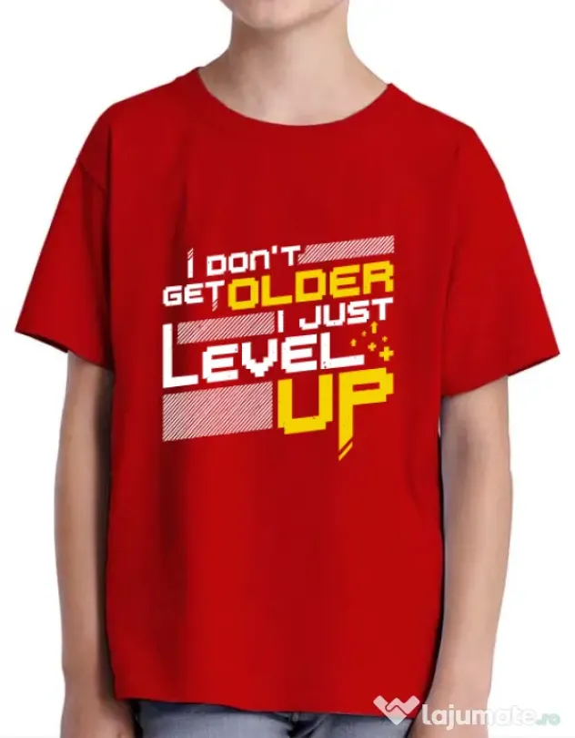 Tricou ADLER copil I dont get older Rosu