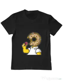Tricou ADLER copil I Like Donut Negru