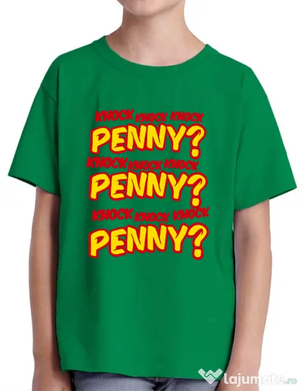 Tricou ADLER copil Knock Penny Verde mediu