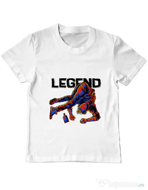 Tricou ADLER copil LEGEND Alb