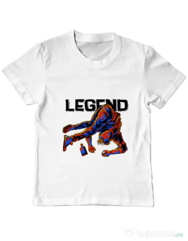 Tricou ADLER copil LEGEND Alb