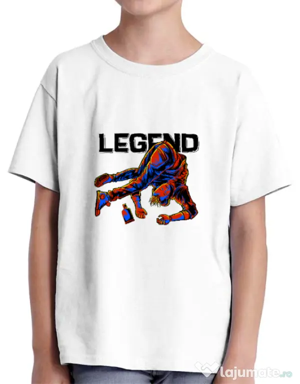 Tricou ADLER copil LEGEND Alb