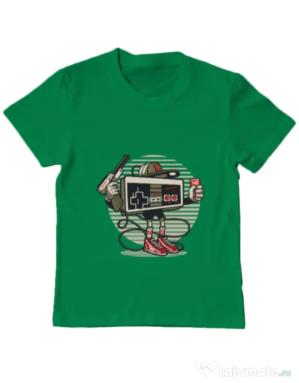 Tricou ADLER copil Let's Play Verde mediu