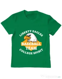 Tricou ADLER copil Liberty eagles Verde mediu