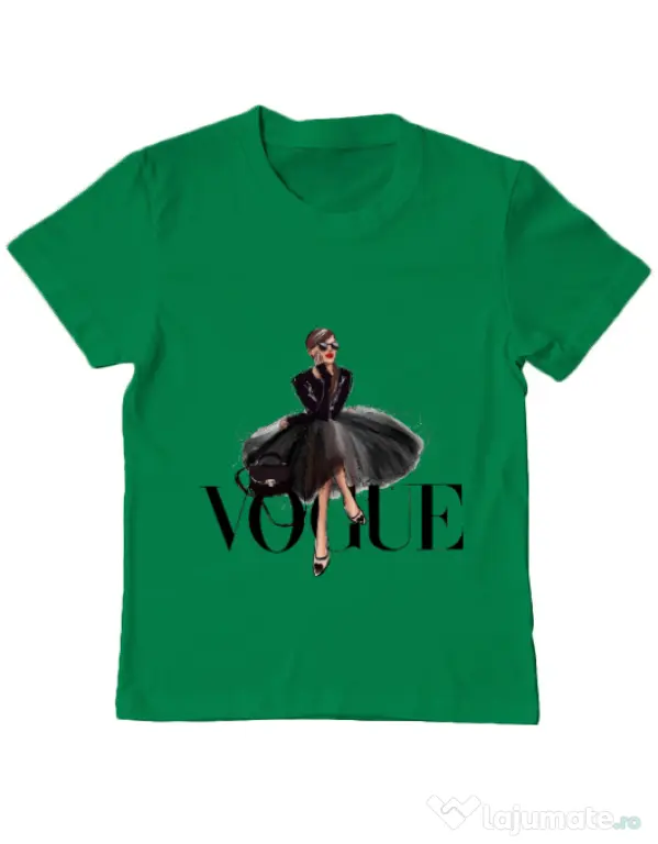 Tricou ADLER copil Little black tutu Verde mediu