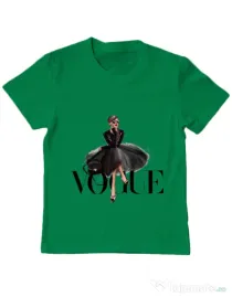 Tricou ADLER copil Little black tutu Verde mediu