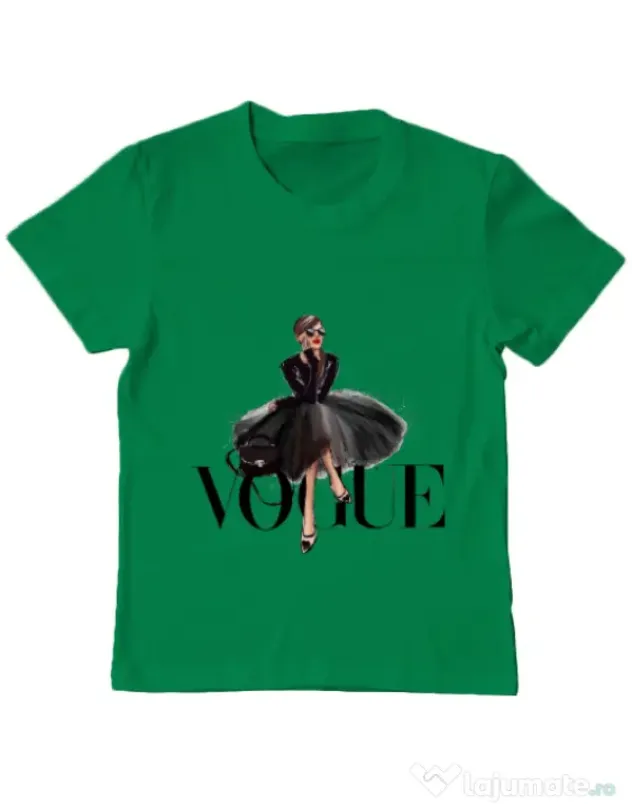 Tricou ADLER copil Little black tutu Verde mediu