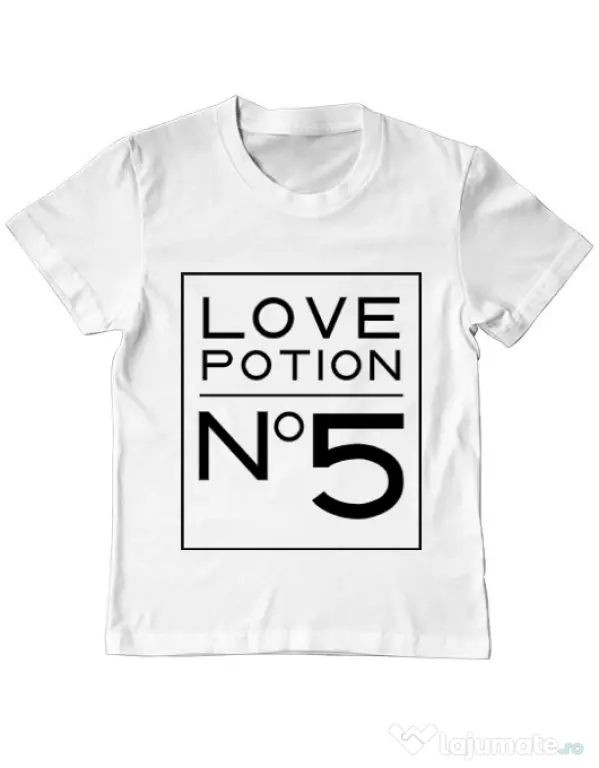 Tricou ADLER copil Love potion Alb