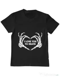 Tricou ADLER copil Love you to death Negru
