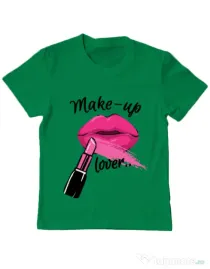 Tricou ADLER copil Make up lover Verde mediu