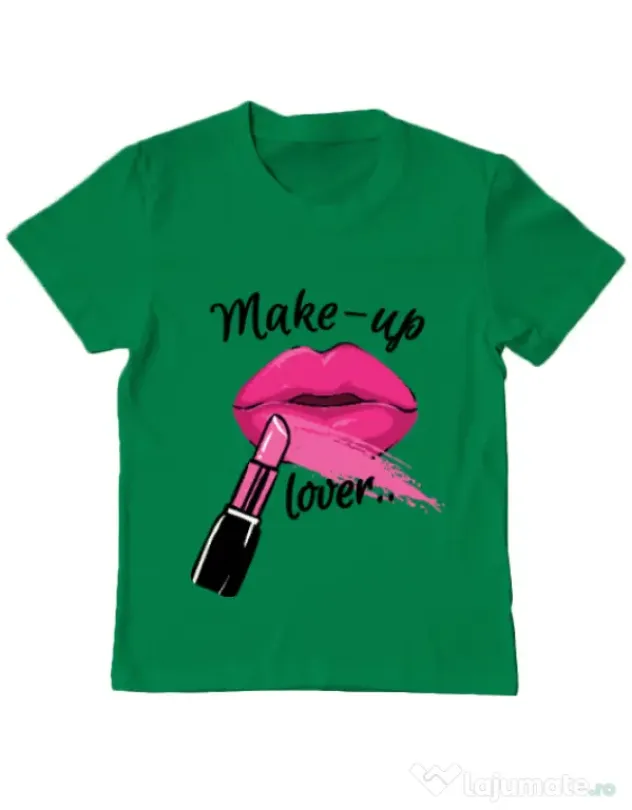 Tricou ADLER copil Make up lover Verde mediu