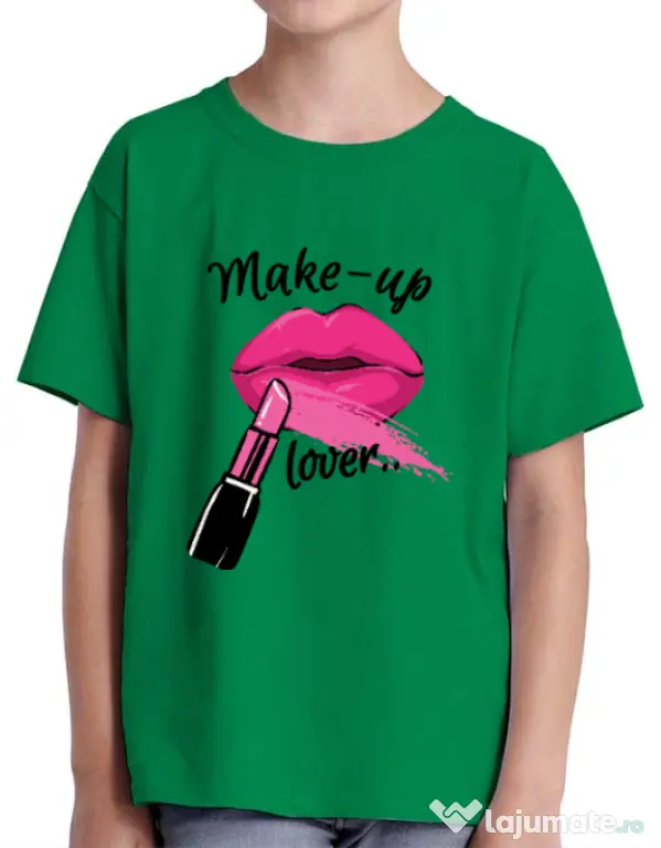 Tricou ADLER copil Make up lover Verde mediu