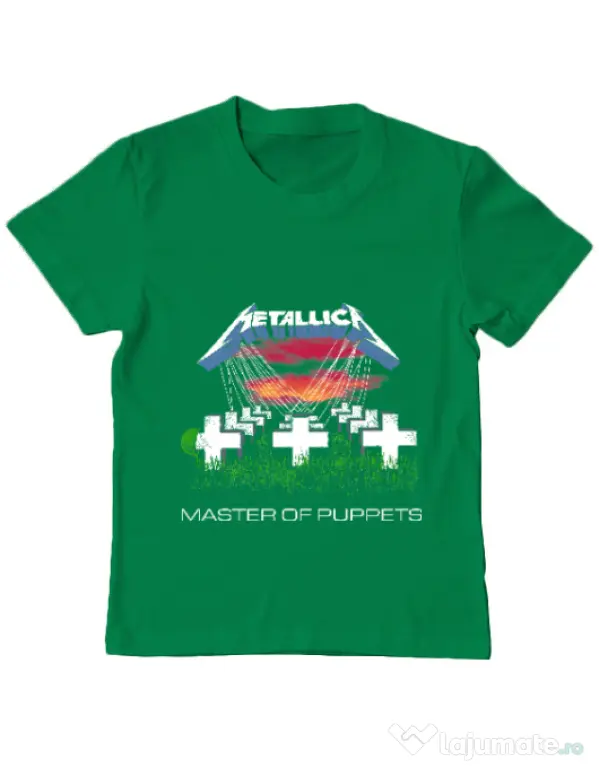 Tricou ADLER copil Master of puppets Verde mediu