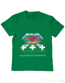 Tricou ADLER copil Master of puppets Verde mediu