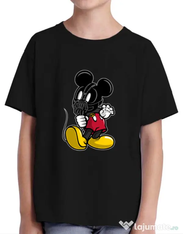 Tricou ADLER copil Mickey Bane Negru