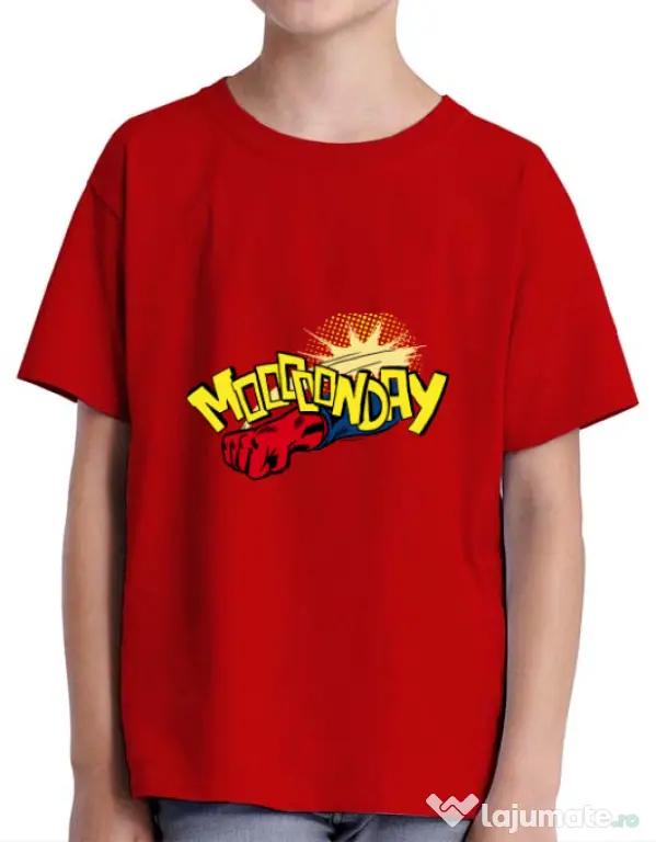 Tricou ADLER copil Mooonday Rosu