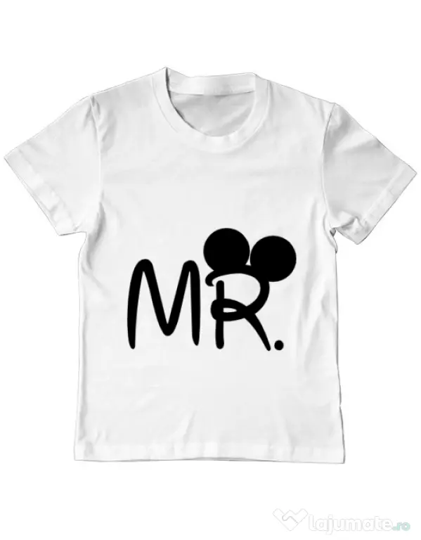 Tricou ADLER copil Mr Mickey Alb