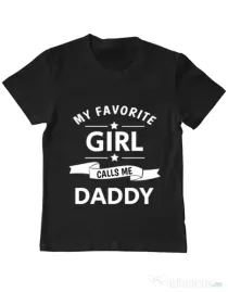Tricou ADLER copil My favorite girl Negru