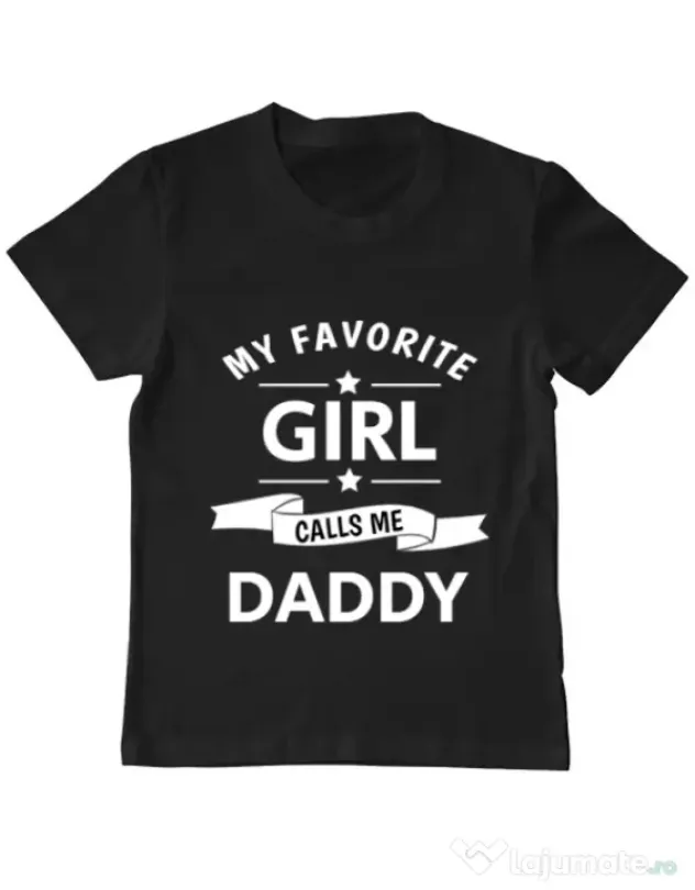 Tricou ADLER copil My favorite girl Negru