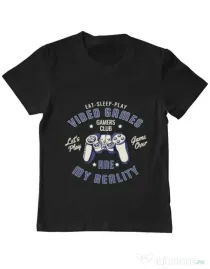 Tricou ADLER copil My reality Negru
