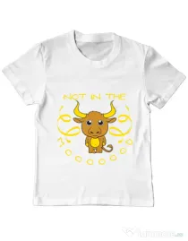Tricou ADLER copil Not in the mood Alb