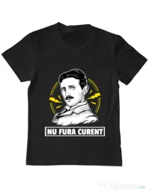 Tricou ADLER copil Nu fura curent Negru