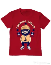 Tricou ADLER copil Original sailor Rosu