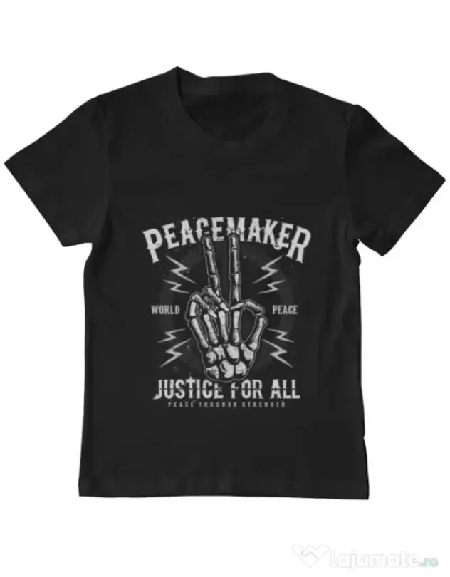 Tricou ADLER copil Peace Maker Negru