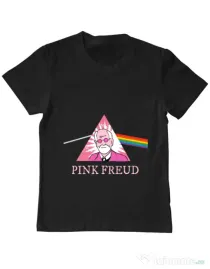 Tricou ADLER copil Pink Freud Negru
