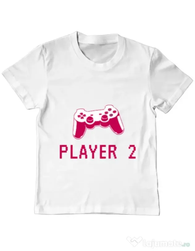 Tricou ADLER copil Player 2 Alb