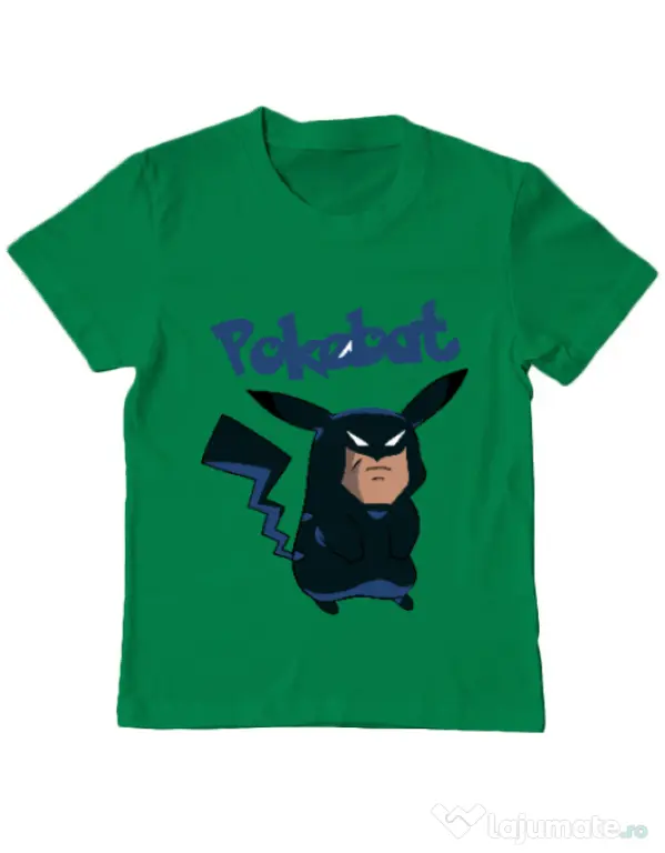Tricou ADLER copil Pokebat Verde mediu