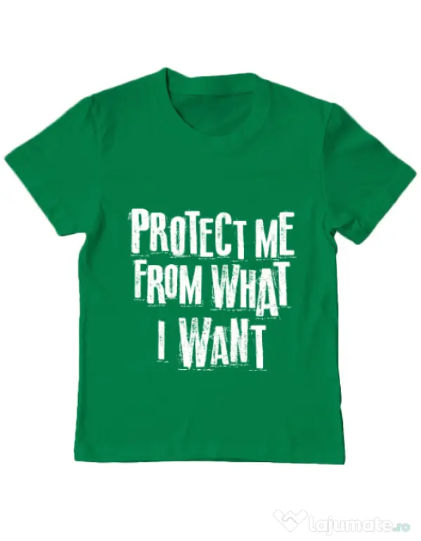 Tricou ADLER copil Protect me Verde mediu