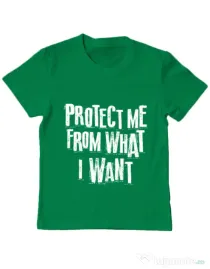 Tricou ADLER copil Protect me Verde mediu