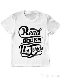 Tricou ADLER copil Read books Alb