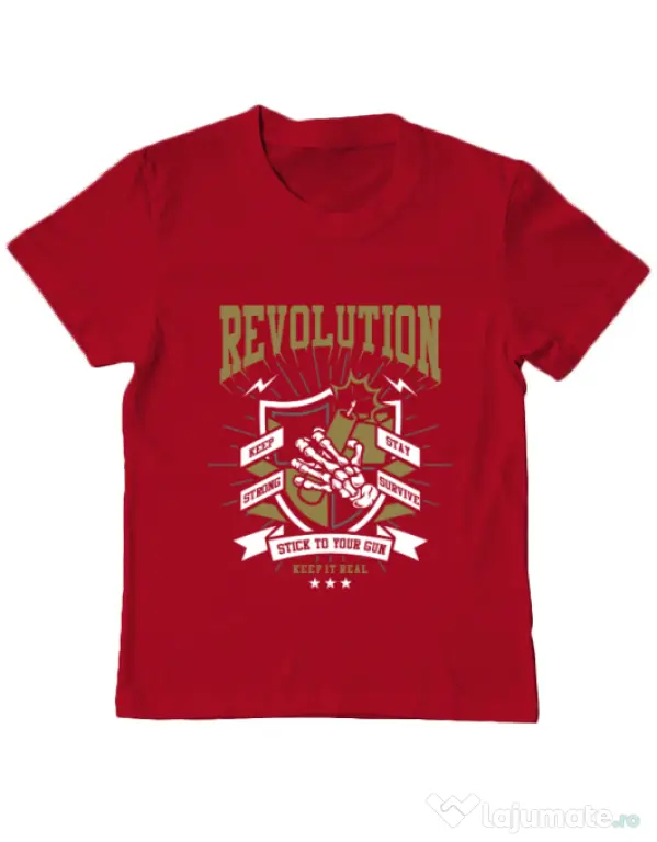 Tricou ADLER copil Revolution Rosu