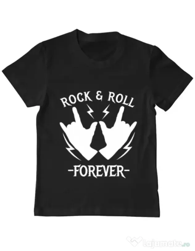 Tricou ADLER copil Rock and roll Negru