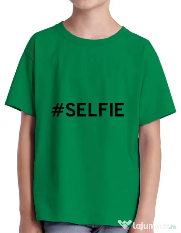 Tricou ADLER copil Selfie Verde mediu