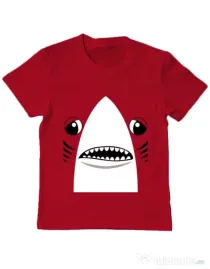 Tricou ADLER copil Shark suit Rosu