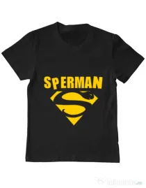 Tricou ADLER copil Sperman Negru