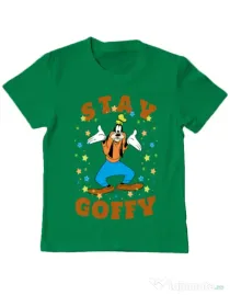 Tricou ADLER copil Stay Goofy Verde mediu