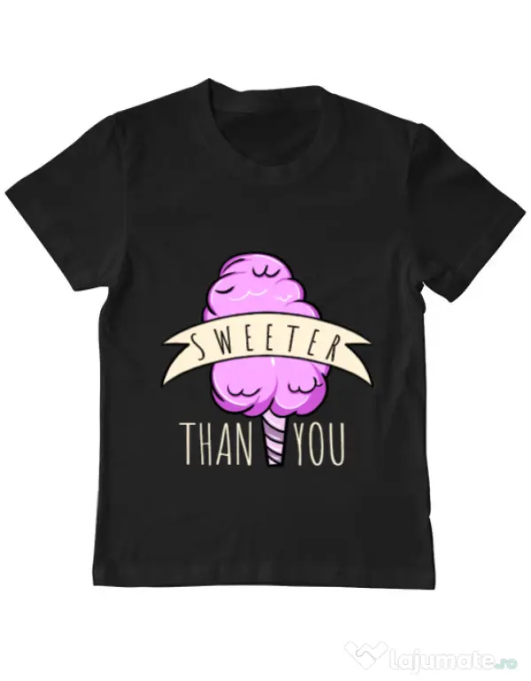 Tricou ADLER copil Sweeter than you Negru