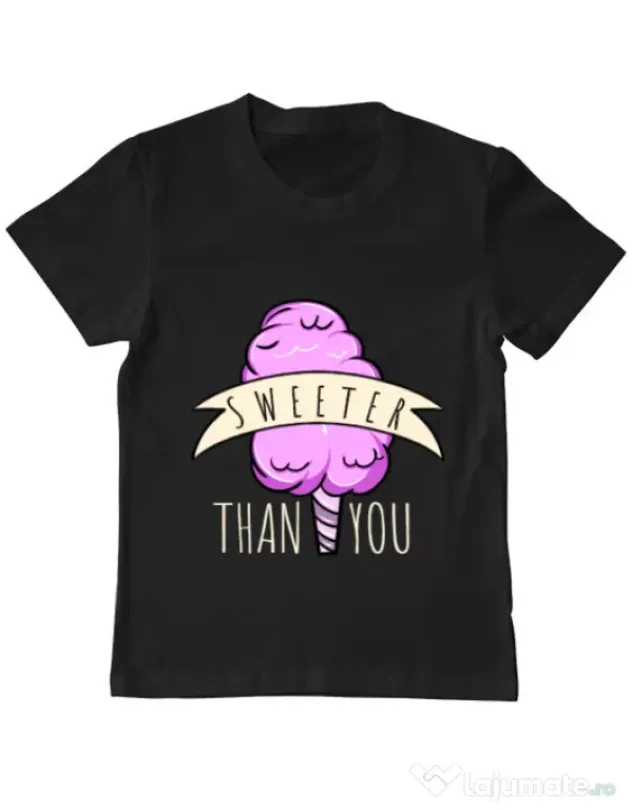 Tricou ADLER copil Sweeter than you Negru