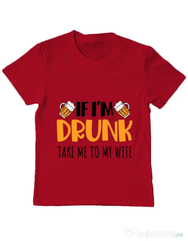 Tricou ADLER copil Take me to my wife Rosu