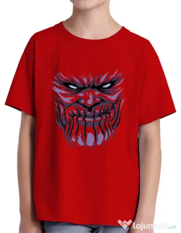 Tricou ADLER copil Thanos mask Rosu